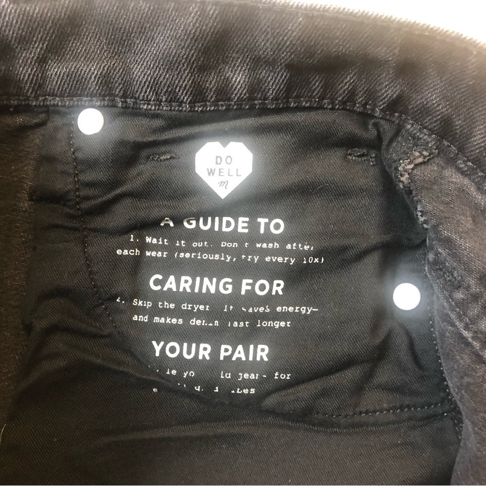 Madewell Black Denim Skirt - Picture 7 of 8